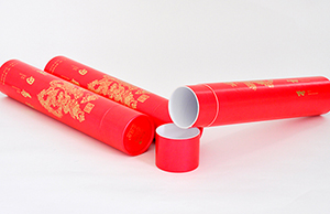 春聯(lián)圓筒紙罐包裝，看起來也不錯哦！